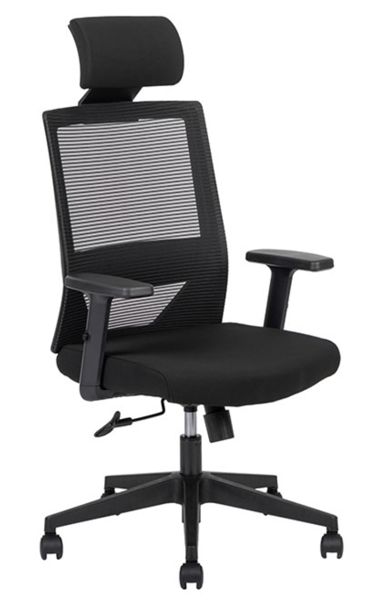 Silla de Respaldo alto VISION Black