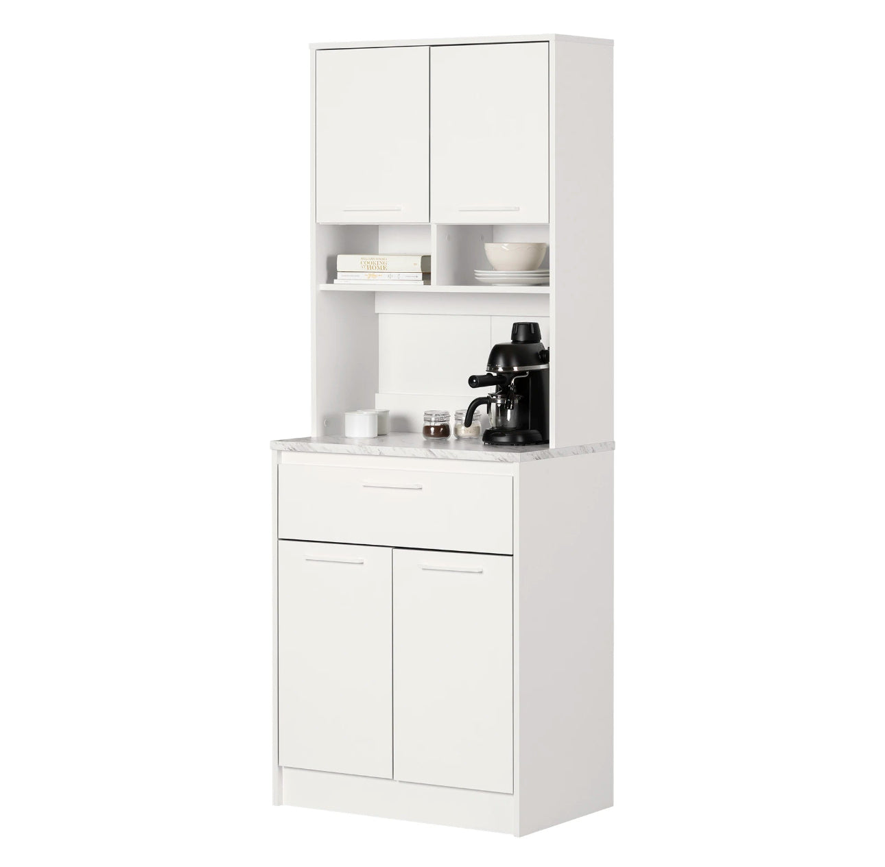 Mueble de almacenamiento con espacio para microondas