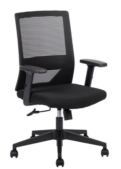 Silla de Respaldo bajo VISION Black