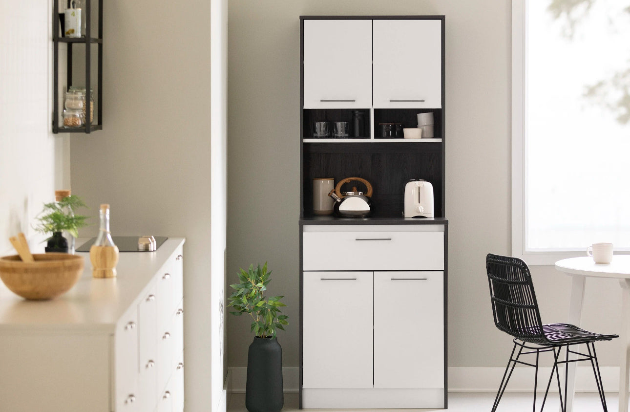 Mueble de almacenamiento con espacio para microondas